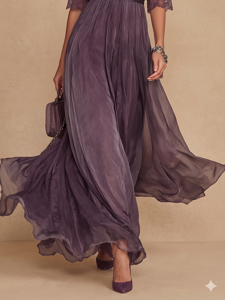 FLAVIA™ | Elegant Chiffon Dress