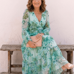 Althea | Long Sleeve Floral Maxi Dress - Harry & Olivia Birmingham