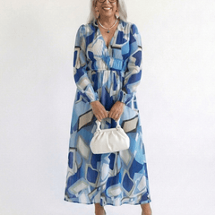 Althea | Long Sleeve Floral Maxi Dress - Harry & Olivia Birmingham