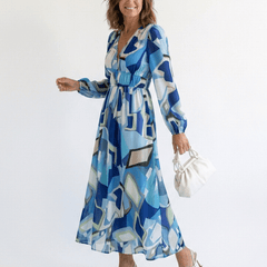 Althea | Long Sleeve Floral Maxi Dress - Harry & Olivia Birmingham