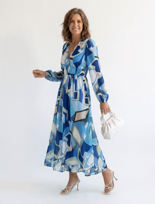 Althea | Long Sleeve Floral Maxi Dress - Harry & Olivia Birmingham