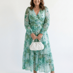 Althea | Long Sleeve Floral Maxi Dress - Harry & Olivia Birmingham