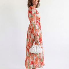Althea | Long Sleeve Floral Maxi Dress - Harry & Olivia Birmingham
