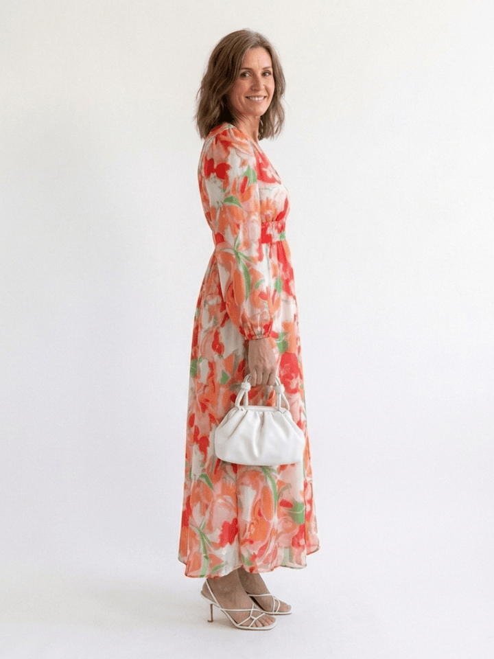 Althea | Long Sleeve Floral Maxi Dress - Harry & Olivia Birmingham