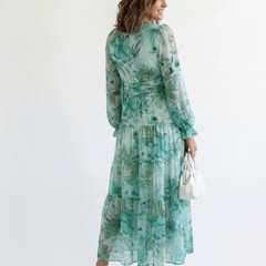 Althea | Long Sleeve Floral Maxi Dress - Harry & Olivia Birmingham