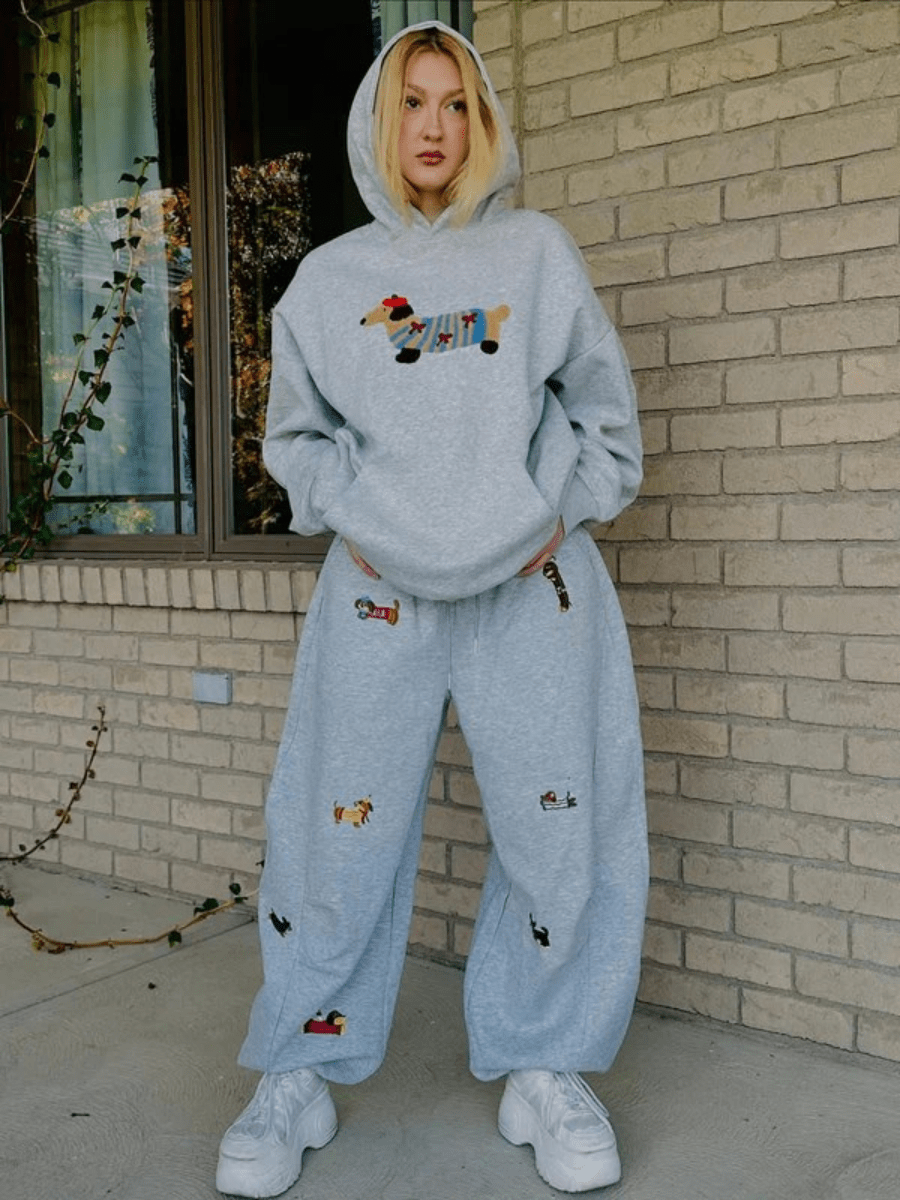 AMALFI | Embroidered Sweatpants - Harry & Olivia Birmingham