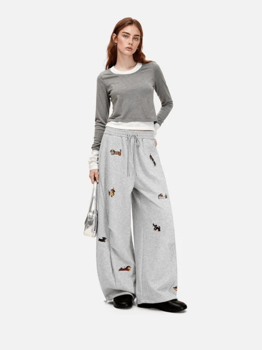 AMALFI | Embroidered Sweatpants - Harry & Olivia Birmingham