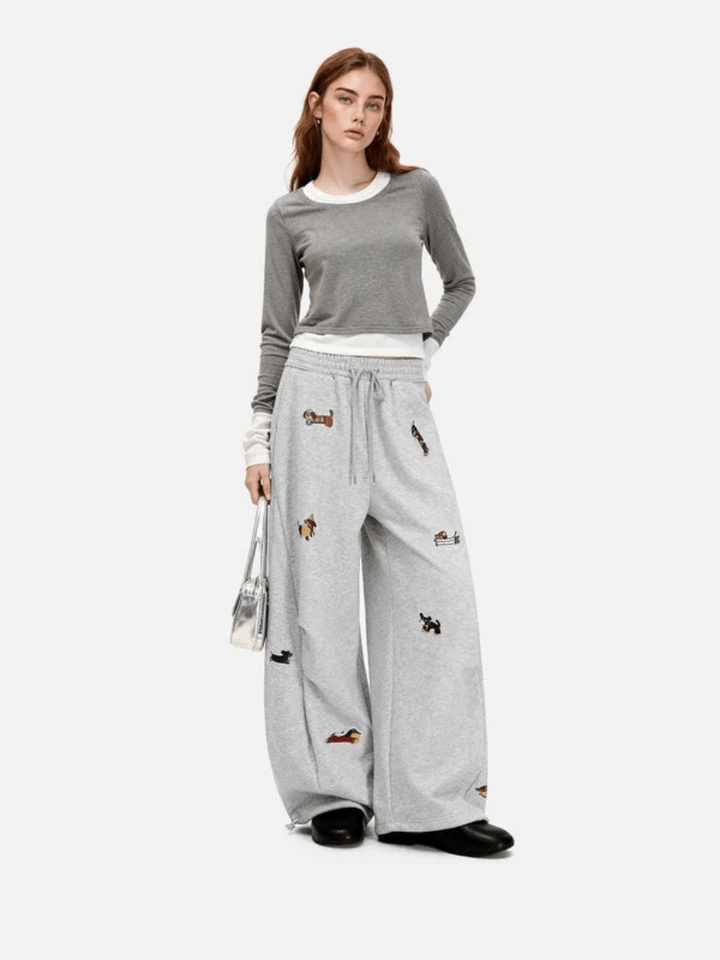 AMALFI | Embroidered Sweatpants - Harry & Olivia Birmingham