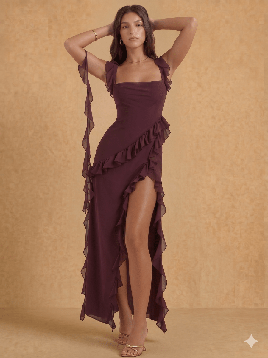 AMIRA | Long Strappy Dress - Harry & Olivia Birmingham