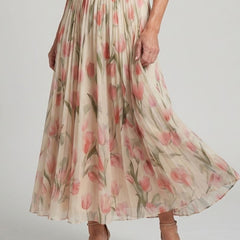 Aurelle | Halter Neck Floral Midi Dress - Harry & Olivia Birmingham