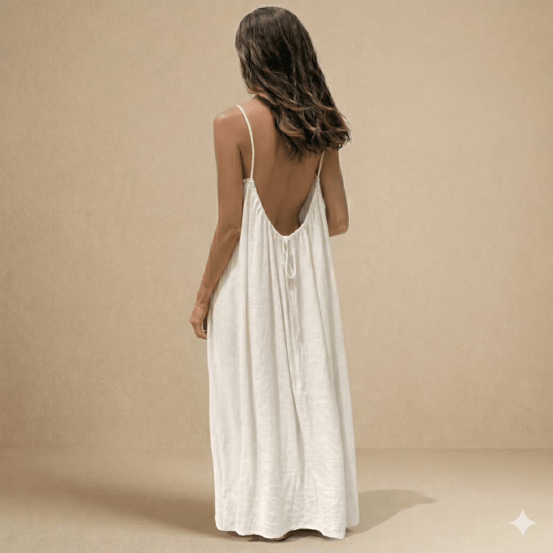 AURORA | Backless Maxi Dress - Harry & Olivia Birmingham