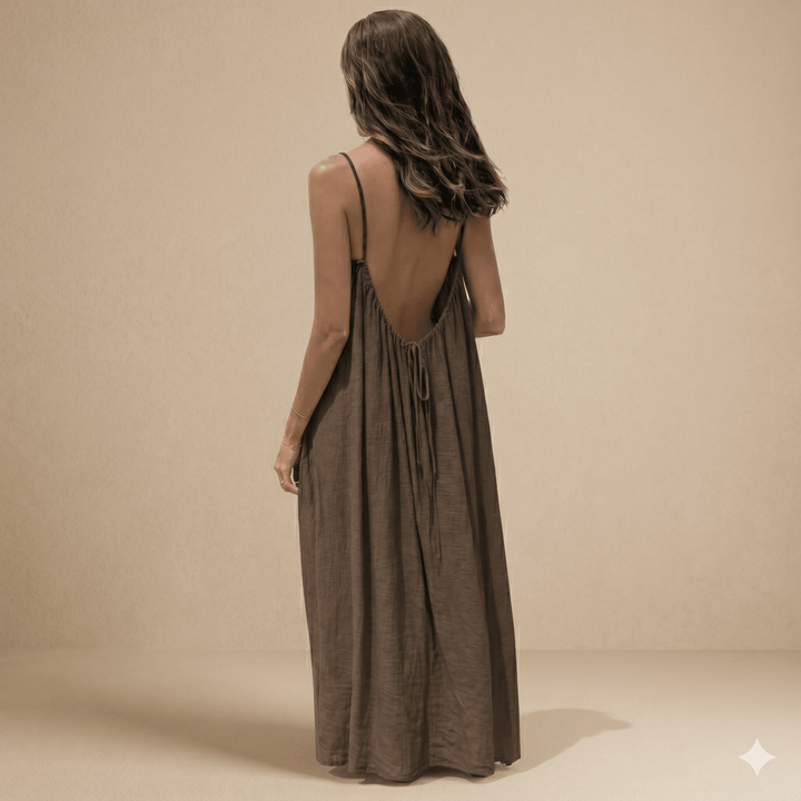 AURORA | Backless Maxi Dress - Harry & Olivia Birmingham