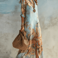 Baroque™️ | Elegant flowing summer dress - Harry & Olivia Birmingham
