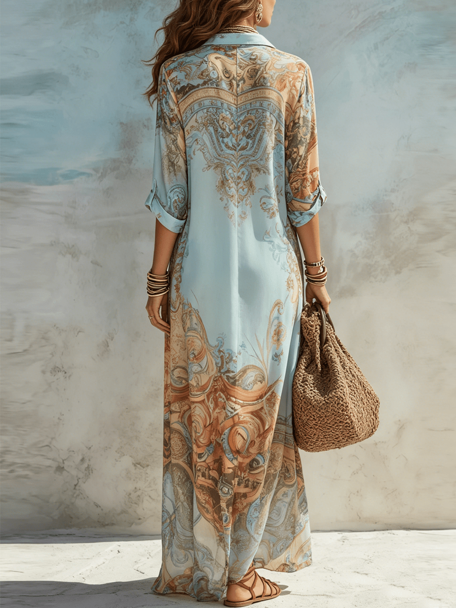 Baroque™️ | Elegant flowing summer dress - Harry & Olivia Birmingham