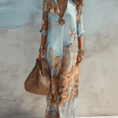 Baroque™️ | Elegant flowing summer dress - Harry & Olivia Birmingham