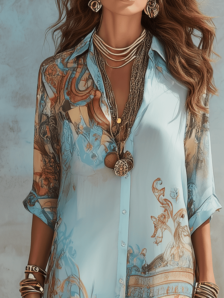 Baroque™️ | Elegant flowing summer dress - Harry & Olivia Birmingham