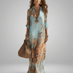 Baroque™️ | Elegant flowing summer dress - Harry & Olivia Birmingham