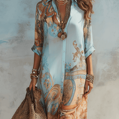 Baroque™️ | Elegant flowing summer dress - Harry & Olivia Birmingham