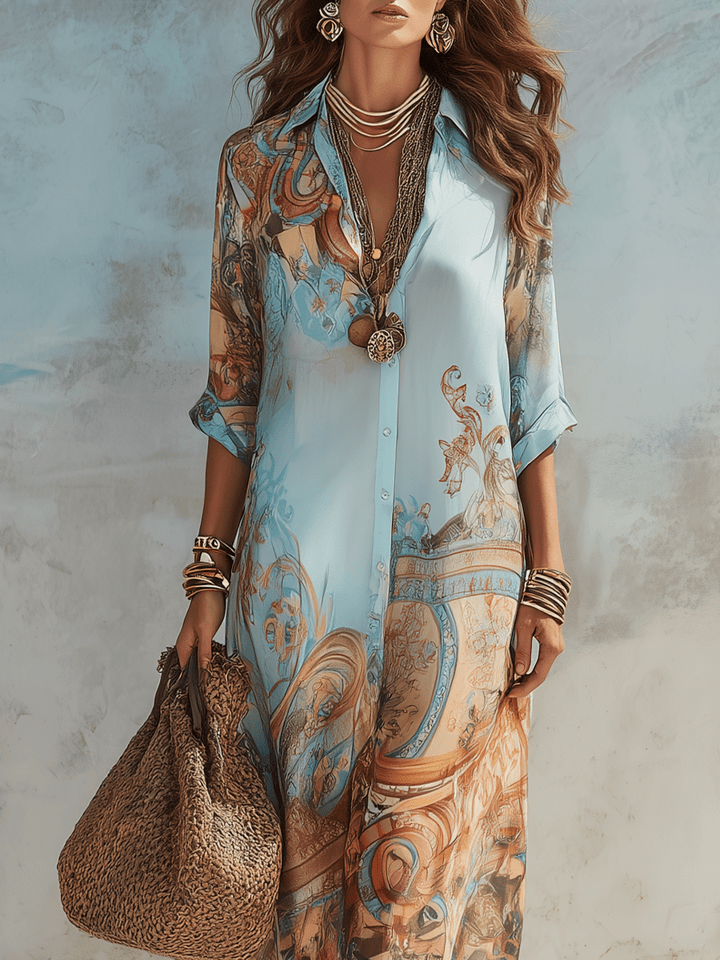 Baroque™️ | Elegant flowing summer dress - Harry & Olivia Birmingham