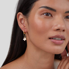 Blooming Petal Crystal Earrings - Harry & Olivia Birmingham