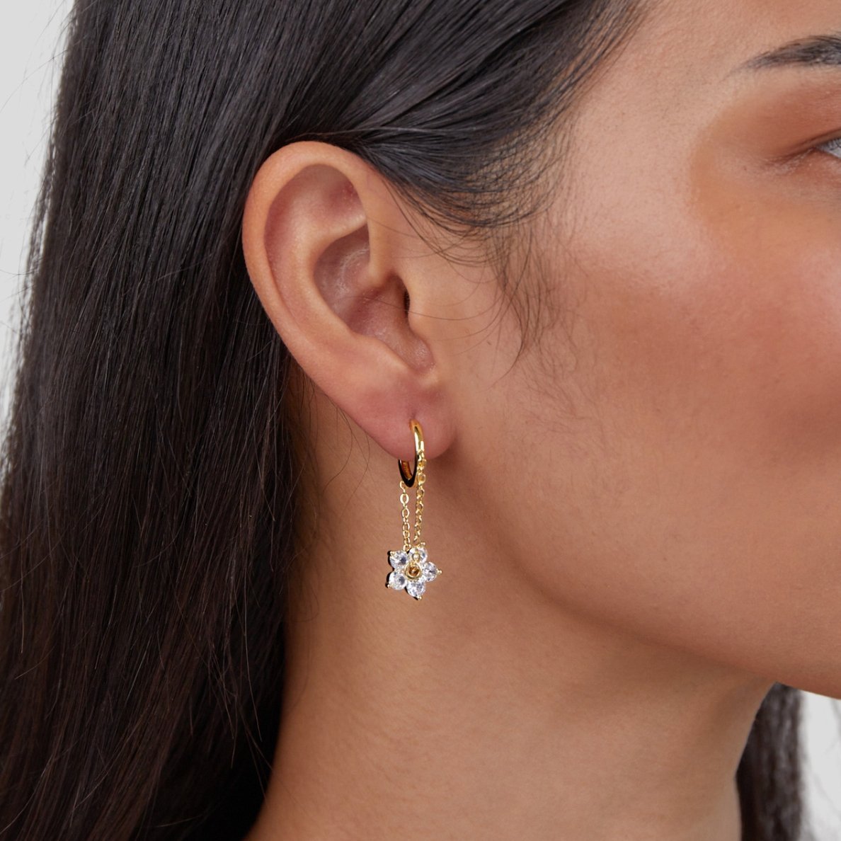 Blooming Petal Crystal Earrings - Harry & Olivia Birmingham