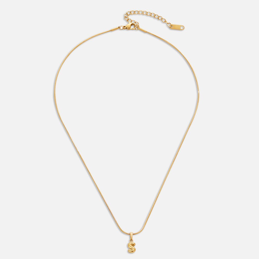 Bubble Letter Necklace - Harry & Olivia Birmingham