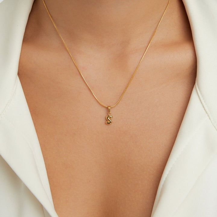 Bubble Letter Necklace - Harry & Olivia Birmingham