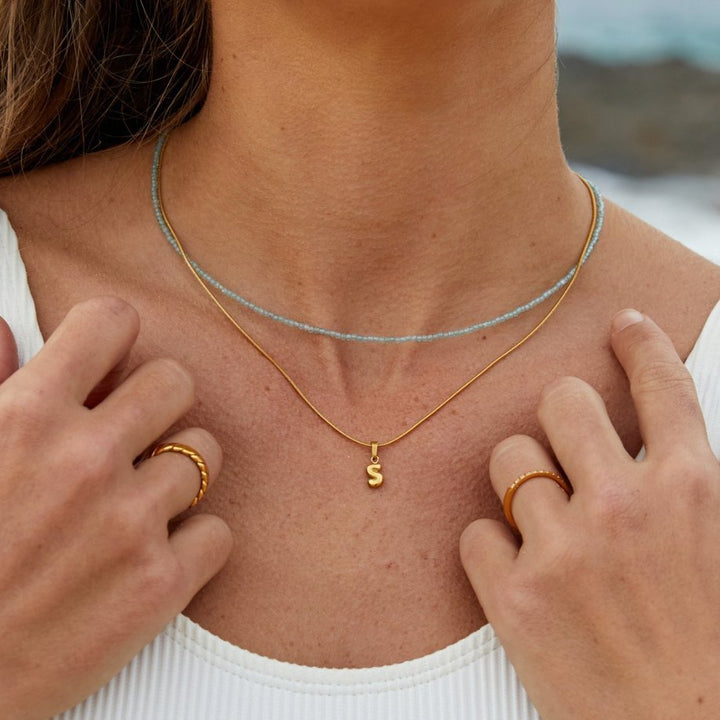Bubble Letter Necklace - Harry & Olivia Birmingham