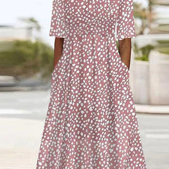 CARLINE | Polka Dot Midi Dress - Harry & Olivia Birmingham