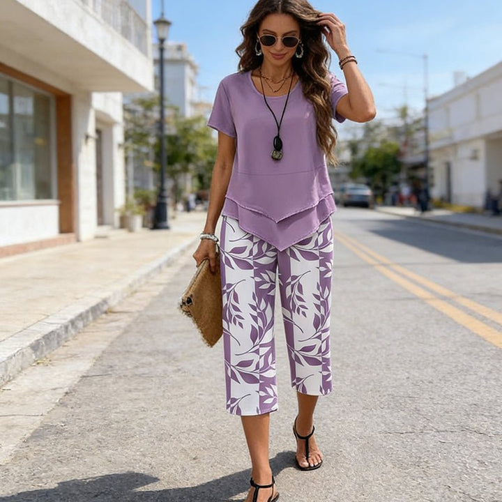 CELESTE | Layered Tunic & Wide-Leg Trouser Set - Harry & Olivia Birmingham