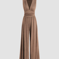 CHARITY – Chic Sleeveless Wide-Leg Jumpsuit - Harry & Olivia Birmingham
