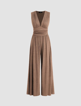CHARITY – Chic Sleeveless Wide-Leg Jumpsuit - Harry & Olivia Birmingham