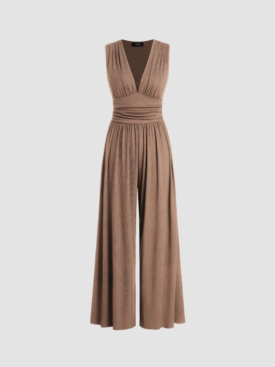 CHARITY – Chic Sleeveless Wide-Leg Jumpsuit - Harry & Olivia Birmingham