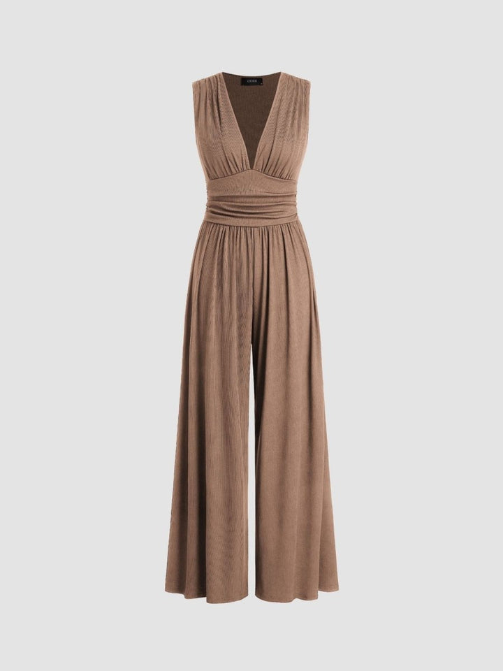 CHARITY – Chic Sleeveless Wide-Leg Jumpsuit - Harry & Olivia Birmingham