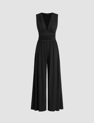 CHARITY – Chic Sleeveless Wide-Leg Jumpsuit - Harry & Olivia Birmingham