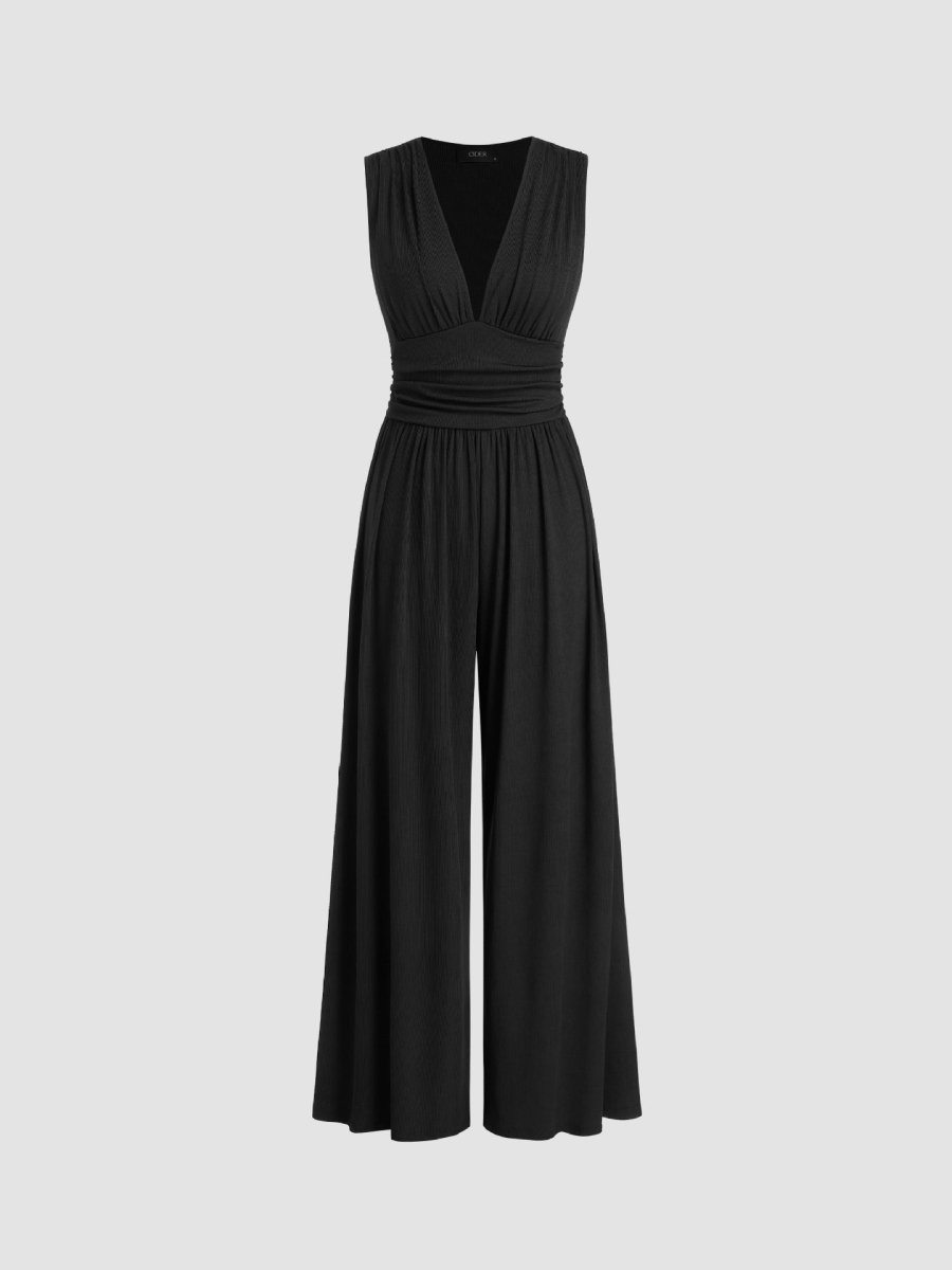 CHARITY – Chic Sleeveless Wide-Leg Jumpsuit - Harry & Olivia Birmingham