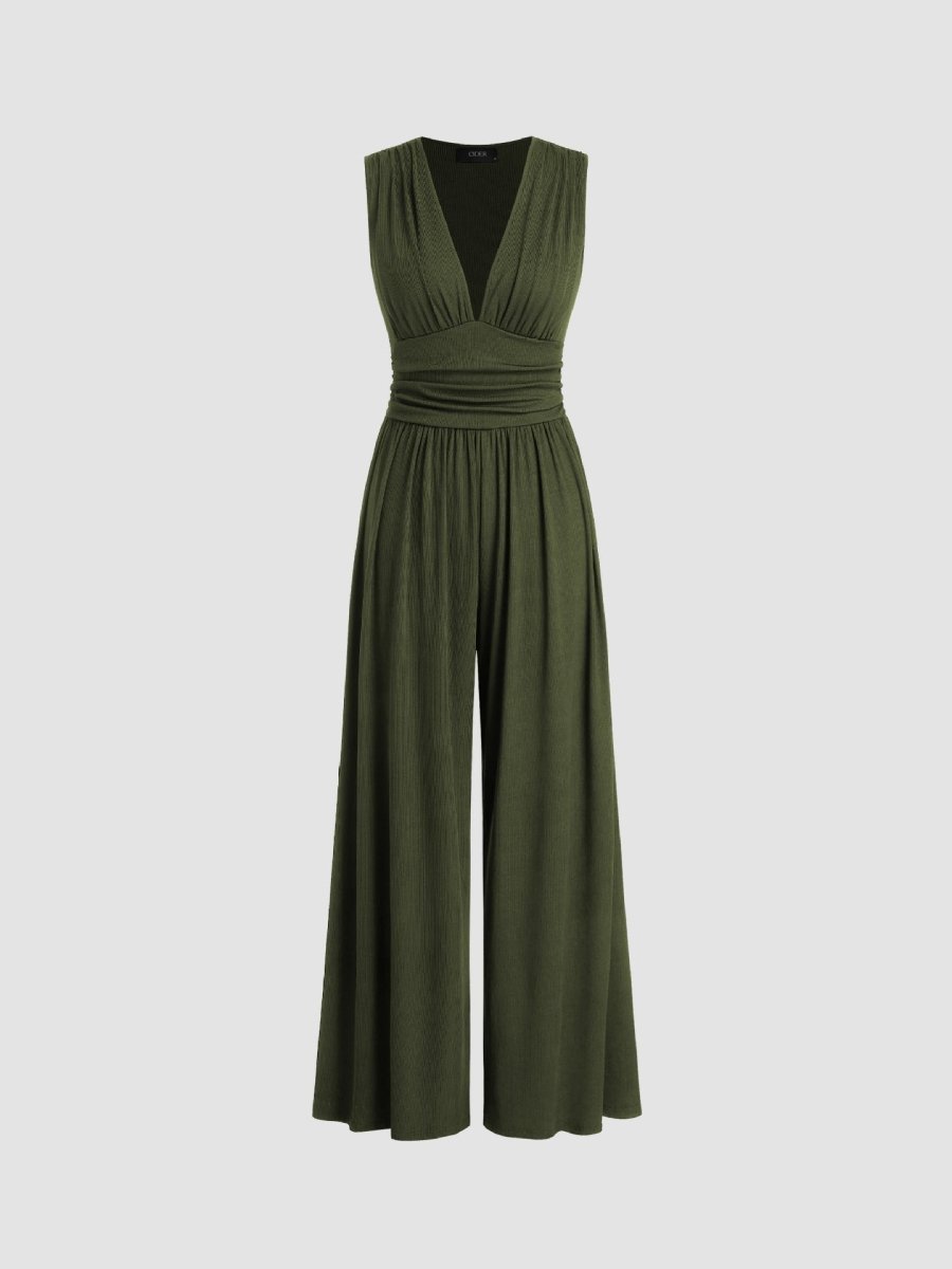 CHARITY – Chic Sleeveless Wide-Leg Jumpsuit - Harry & Olivia Birmingham
