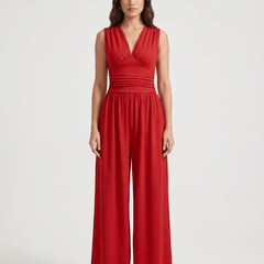 CHARITY – Chic Sleeveless Wide-Leg Jumpsuit - Harry & Olivia Birmingham