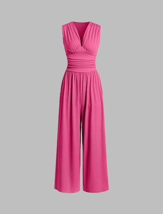 CHARITY – Chic Sleeveless Wide-Leg Jumpsuit - Harry & Olivia Birmingham