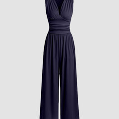CHARITY – Chic Sleeveless Wide-Leg Jumpsuit - Harry & Olivia Birmingham