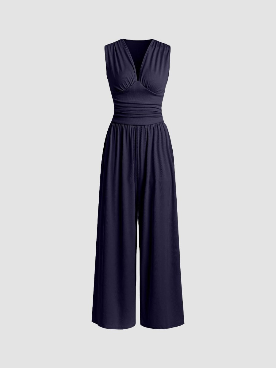 CHARITY – Chic Sleeveless Wide-Leg Jumpsuit - Harry & Olivia Birmingham