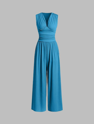 CHARITY – Chic Sleeveless Wide-Leg Jumpsuit - Harry & Olivia Birmingham