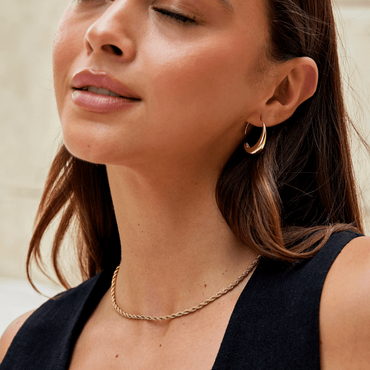 Classic Drop Hoop Earrings - Harry & Olivia Birmingham