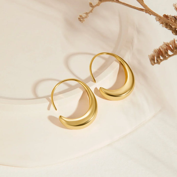 Classic Drop Hoop Earrings - Harry & Olivia Birmingham