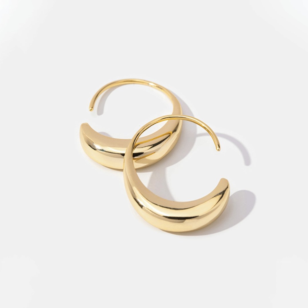 Classic Drop Hoop Earrings - Harry & Olivia Birmingham