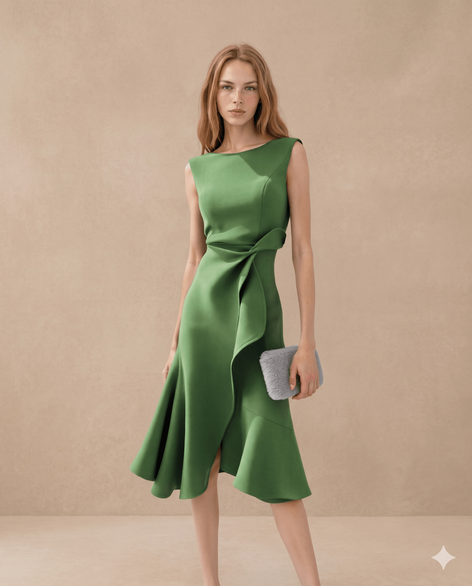 DARLENE™ | Sophisticated Midi Dress - Harry & Olivia Birmingham