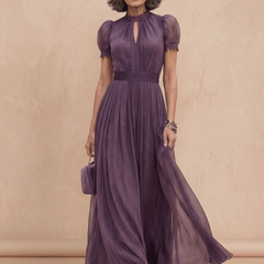 FLAVIA™ | Elegant Chiffon Dress - Harry & Olivia Birmingham