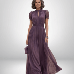 FLAVIA™ | Elegant Chiffon Dress - Harry & Olivia Birmingham