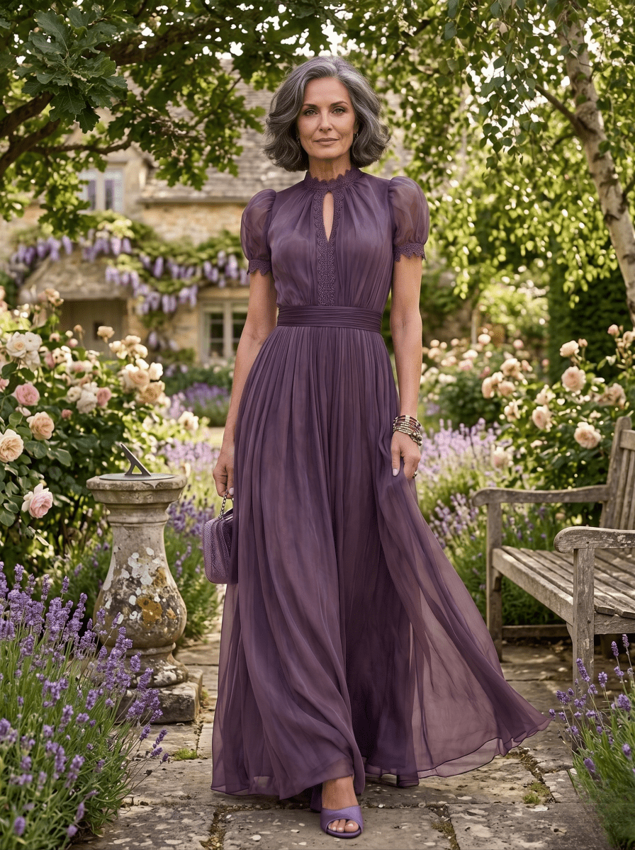 FLAVIA™ | Elegant Chiffon Dress - Harry & Olivia Birmingham