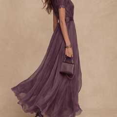 FLAVIA™ | Elegant Chiffon Dress - Harry & Olivia Birmingham